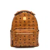 Mcm Stark Backpack In Visetos In Brown