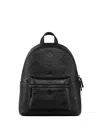 Mcm Stark Backpack In Maxi Monogram Leather In Pink
