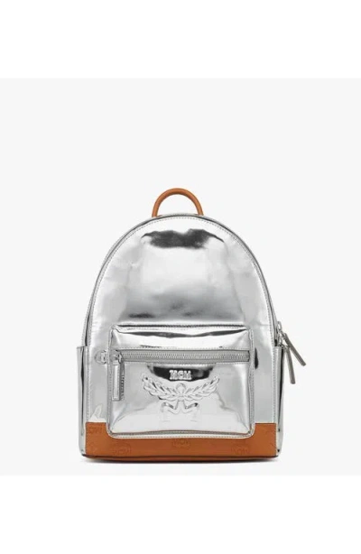 Mcm Stark Leather Backpack Small In Multi