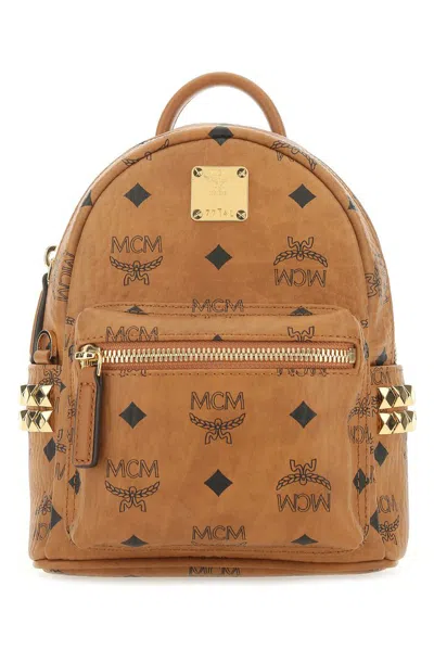 Mcm Stark Bebe Boo Backpack In Brown
