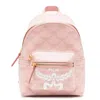 Mcm Stark Bebe Boo Backpack In Lauretos In Pink