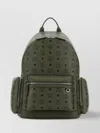 Mcm Stark Canvas Printed Backpack