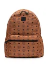 Mcm Stark Fabric Mini Backpack In Brown