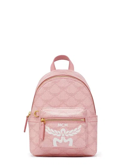 Mcm Stark Lauretos Backpack In Pink