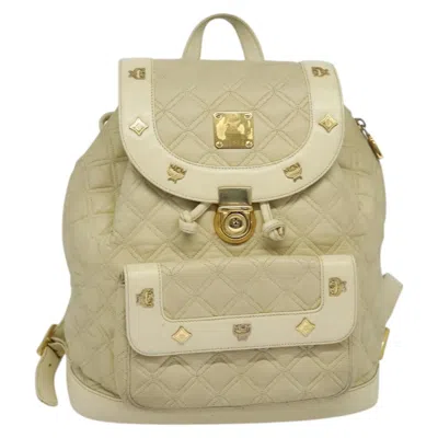 Pre-owned Mcm Stark Leather Backpack Bag ()