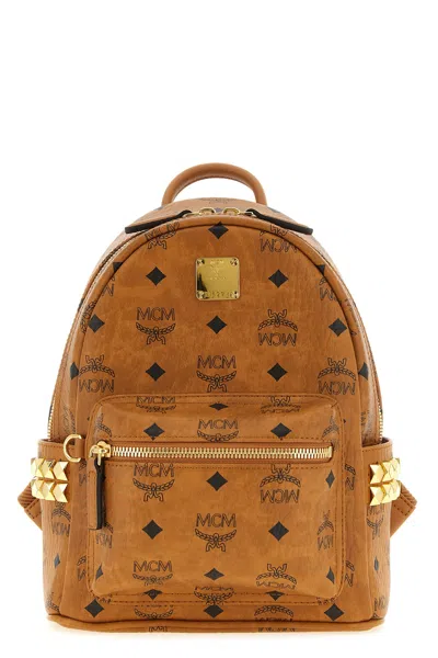 Mcm 'stark' Mini Backpack In Brown