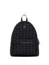 Mcm Stark Monogram-pattern Packable Backpack In Black