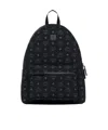 Mcm Stark Monogram-pattern Packable Backpack In Black