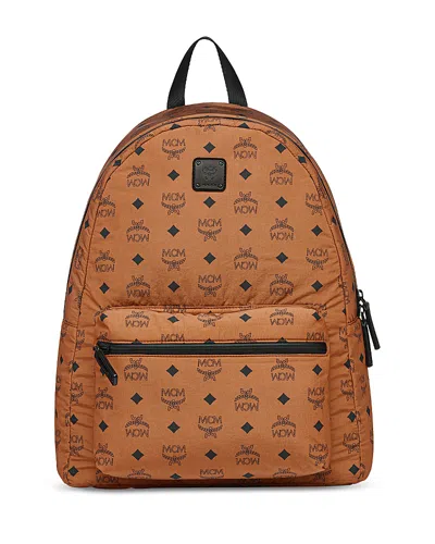 MCM STARK PACKABLE BACKPACK IN MONOGRAM NYLON