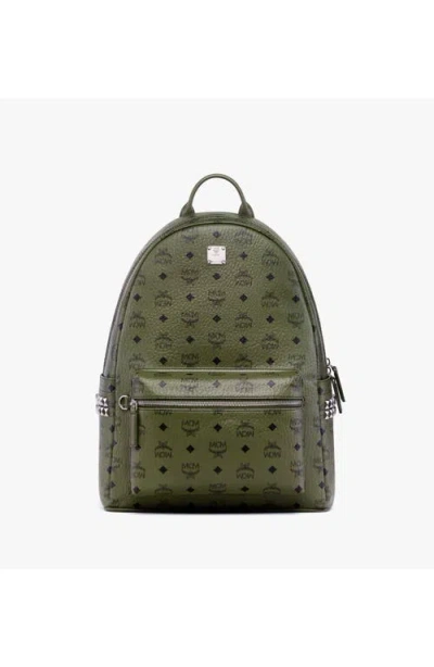 Mcm Stark Side Studs Backpack In Brown