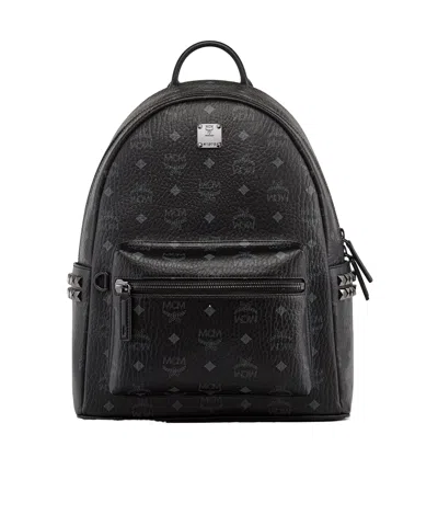 Mcm Stark Side Studs Backpack In Visetos