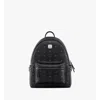 Mcm Stark Side Studs Backpack In Visetos In Black