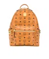 Mcm X-mini Stark Side Stud Convertible Backpack In Brown