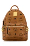 Mcm Canvas Backpack Featuring Adjustable Straps