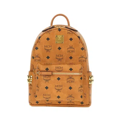 Pre-owned Mcm Stark Vi Mini Backpack 'cognac' | Tan | Men's Size Onesize