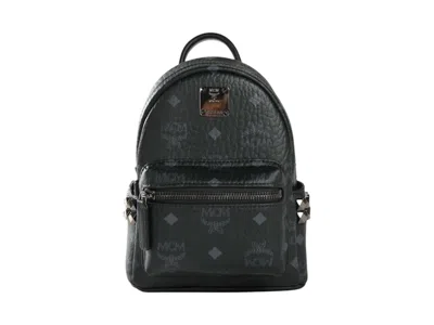 Pre-owned Mcm Stark Vi Xmini Backpack In Black