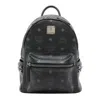Mcm Stark Visetos Backpack Black In Black