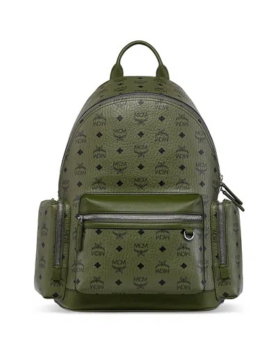 Mcm Stark Visetos Backpack In Brown