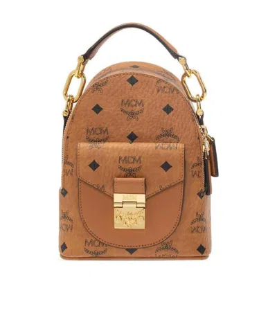 Mcm Stark X-mini Backpack In Brown