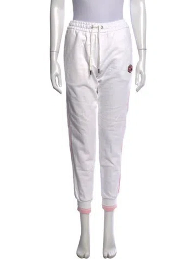Pre-owned Mcm Straight Leg Pants In White