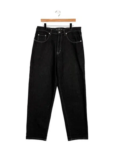 Pre-owned Mcm Straight-leg Jeans In Black