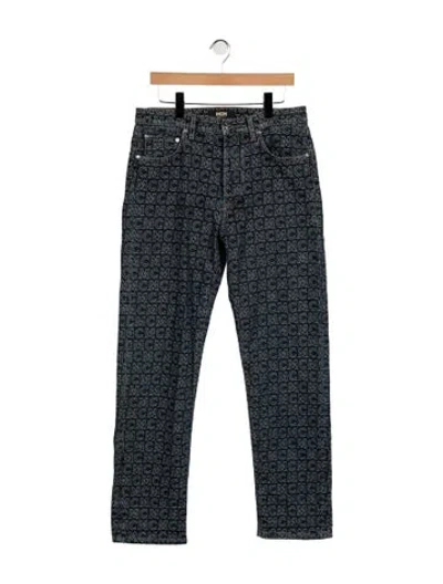 Pre-owned Mcm Straight-leg Jeans In Blue