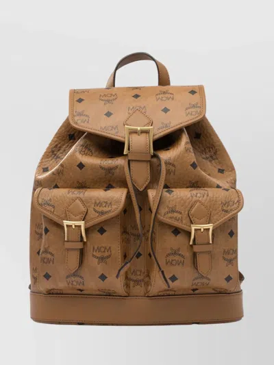 Mcm Straps Adjustables Front Pockets Top Handle