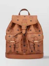 Mcm Straps Detail Hardware Pockets Handle In Brown