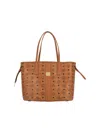Mcm Reversible Small Tote Bag With Monogram Print