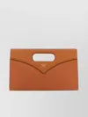 Mcm Structured Envelope Leather Handbag