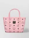 Mcm Structured Tote Bag With Top Handles And Detachable Strap