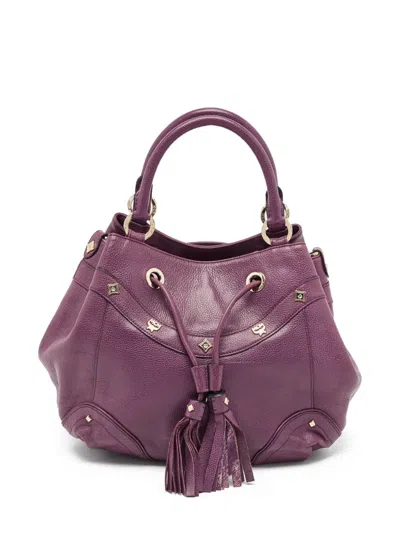Pre-owned Mcm Stud-embellished Shoulder Bag