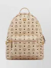Mcm Stark Side Studs Backpack In Visetos In Neutral