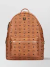 Mcm Studded Front Zip Backpack