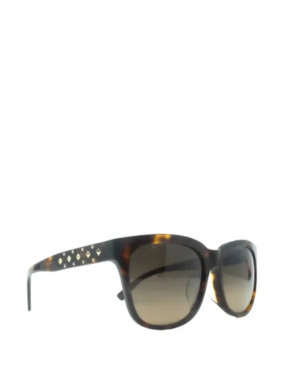 Mcm Studded Square-frame Sunglasses In Multi