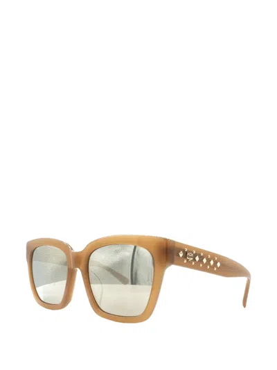 Mcm Stud-embellished Cat-eye Sunglasses In Brown