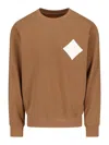Mcm Men's Sweatshirt With Laurel Logo In Brown
