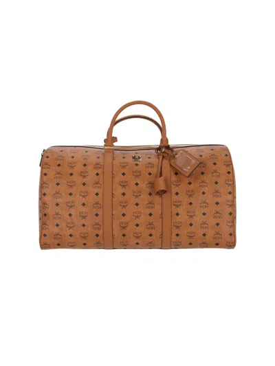 Mcm Suitcases In Brown