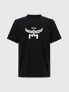 Mcm Men's Cotton Crew-neck T-shirt In Black