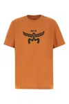 Mcm Cotton Crew-neck T-shirt In Brown