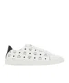 Mcm Men Printed Canvas Terrain Sneakers In White
