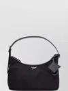 Mcm Textured Accent Shoulder Bag With Adjustable Strap And Detachable Charm