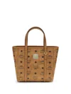 Mcm Structured Brown Tote Bag With Versatile Carry Options In Brown