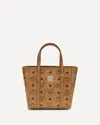Mcm Structured Brown Tote Bag With Versatile Carry Options In Brown