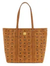 Mcm Monogram Print Shopper Bag In Brown