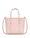 Mcm Toni Maxi Monogram Leather Shopper Bag In Pink