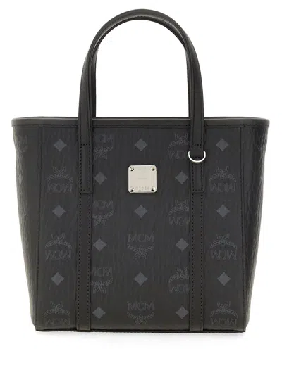 Mcm Toni Mini Shopper Bag In Black