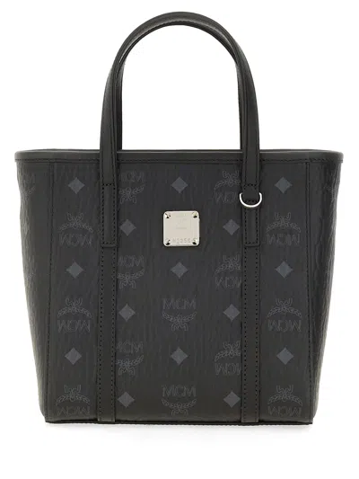 Mcm "toni" Mini Shopper Bag In Black