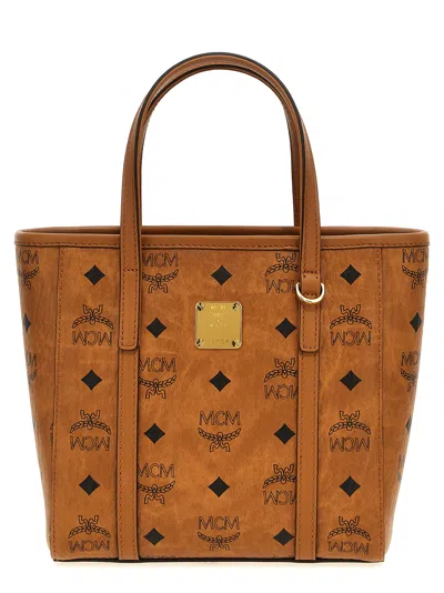 Mcm Toni Mini Shopping Bag In Brown