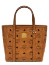Mcm Mini Tony Printed Canvas Handbag In Brown